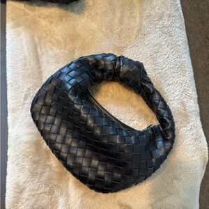 NWOT - Black Woven Handbag